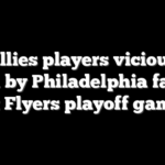 Phillies players viciously booed by Philadelphia faithful at Flyers playoff game