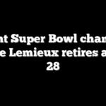 Recent Super Bowl champion Shane Lemieux retires at just 28