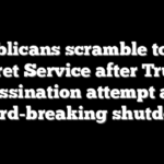 Republicans scramble to fund Secret Service after Trump assassination attempt amid record-breaking shutdown