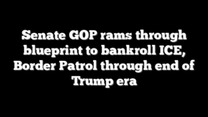 Senate GOP rams through blueprint to bankroll ICE, Border Patrol through end of Trump era