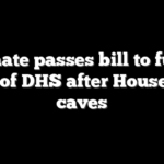 Senate passes bill to fund most of DHS after House GOP caves