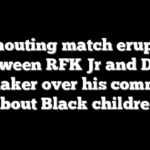 Shouting match erupts between RFK Jr and Dem lawmaker over his comments about Black children