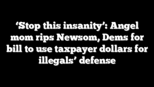 ‘Stop this insanity’: Angel mom rips Newsom, Dems for bill to use taxpayer dollars for illegals’ defense