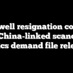 Swalwell resignation collides with China-linked scandal as critics demand file release