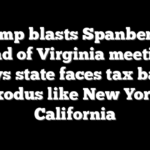 Trump blasts Spanberger ahead of Virginia meetings, says state faces tax base exodus like New York, California
