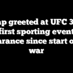 Trump greeted at UFC 327 in first sporting event appearance since start of Iran war