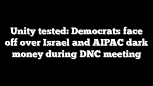 Unity tested: Democrats face off over Israel and AIPAC dark money during DNC meeting