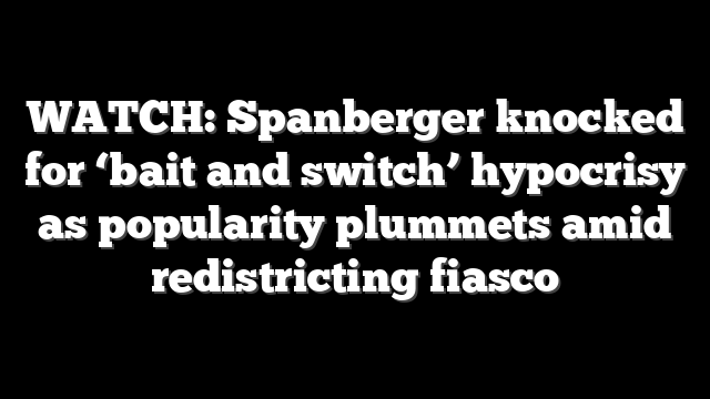 WATCH: Spanberger knocked for ‘bait and switch’ hypocrisy as popularity plummets amid redistricting fiasco