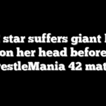 WWE star suffers giant bump on her head before WrestleMania 42 match