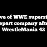 Wave of WWE superstars depart company after WrestleMania 42