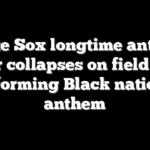 White Sox longtime anthem singer collapses on field while performing Black national anthem