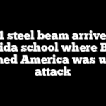 9/11 steel beam arrives at Florida school where Bush learned America was under attack