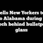 AOC tells New Yorkers to ‘pull up’ to Alabama during rally speech behind bulletproof glass