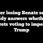 After losing Senate seat, Cassidy answers whether he regrets voting to impeach Trump