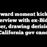 Awkward moment kicks off interview with ex-Biden adviser, drawing derision for Dem California gov candidate