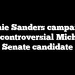 Bernie Sanders campaigns with controversial Michigan Senate candidate
