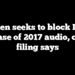 Biden seeks to block DOJ release of 2017 audio, court filing says