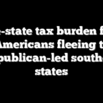 Blue-state tax burden fuels Americans fleeing to Republican-led southern states