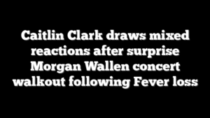 Caitlin Clark draws mixed reactions after surprise Morgan Wallen concert walkout following Fever loss