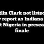 Caitlin Clark not listed on injury report as Indiana Fever host Nigeria in preseason finale