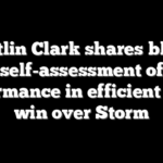 Caitlin Clark shares blunt self-assessment of performance in efficient Fever win over Storm