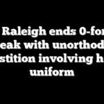 Cal Raleigh ends 0-for-38 streak with unorthodox superstition involving his full uniform
