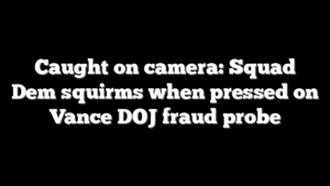 Caught on camera: Squad Dem squirms when pressed on Vance DOJ fraud probe