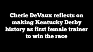 Cherie DeVaux reflects on making Kentucky Derby history as first female trainer to win the race