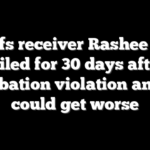 Chiefs receiver Rashee Rice jailed for 30 days after probation violation and it could get worse