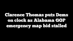 Clarence Thomas puts Dems on clock as Alabama GOP emergency map bid stalled
