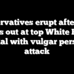 Conservatives erupt after DNC lashes out at top White House official with vulgar personal attack