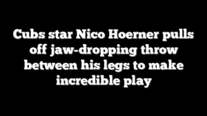 Cubs star Nico Hoerner pulls off jaw-dropping throw between his legs to make incredible play