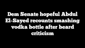 Dem Senate hopeful Abdul El-Sayed recounts smashing vodka bottle after beard criticism