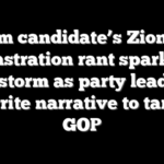Dem candidate’s Zionist castration rant sparks firestorm as party leaders rewrite narrative to target GOP