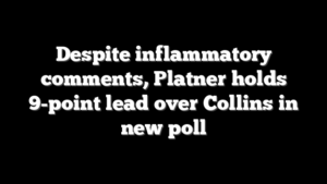 Despite inflammatory comments, Platner holds 9-point lead over Collins in new poll