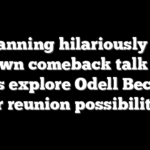 Eli Manning hilariously shuts down comeback talk as Giants explore Odell Beckham Jr reunion possibility