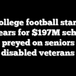 Ex-college football star gets 16 years for $197M scheme that preyed on seniors and disabled veterans