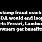 Food stamp fraud crackdown at USDA would end loophole that lets Ferrari, Lamborghini owners get benefits