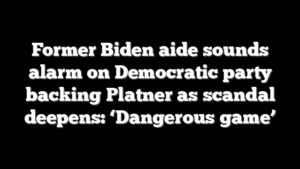 Former Biden aide sounds alarm on Democratic party backing Platner as scandal deepens: ‘Dangerous game’