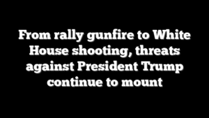 From rally gunfire to White House shooting, threats against President Trump continue to mount