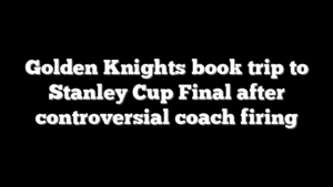 Golden Knights book trip to Stanley Cup Final after controversial coach firing
