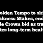 Golden Tempo to skip Preakness Stakes, ending Triple Crown bid as trainer cites long-term health