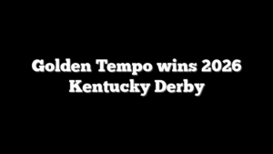 Golden Tempo wins 2026 Kentucky Derby