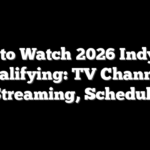 How to Watch 2026 Indy 500 Qualifying: TV Channel, Streaming, Schedule