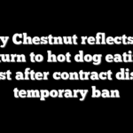 Joey Chestnut reflects on return to hot dog eating contest after contract dispute, temporary ban