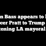 Karen Bass appears to liken Spencer Pratt to Trump amid tightening LA mayoral race