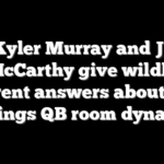 Kyler Murray and JJ McCarthy give wildly different answers about their Vikings QB room dynamic