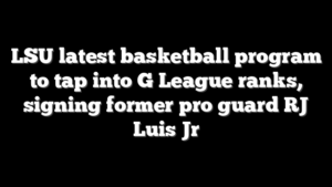 LSU latest basketball program to tap into G League ranks, signing former pro guard RJ Luis Jr