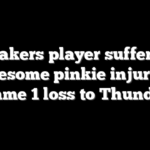 Lakers player suffers gruesome pinkie injury in Game 1 loss to Thunder