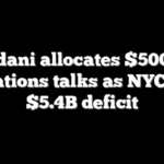 Mamdani allocates $500K for reparations talks as NYC faces $5.4B deficit